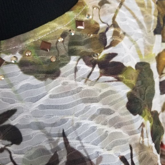 🌵 Alfred Dunner Beaded Tunic Top sz M - Picture 5 of 6